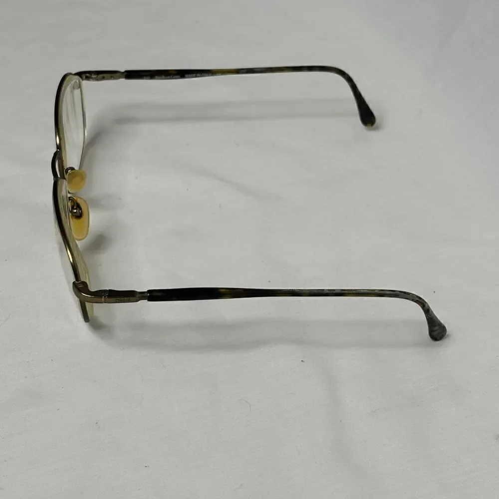 Vintage POLO CLASSIC 247 By Ralph Lauren Bronze Metal Tortoise Ears Leather Case